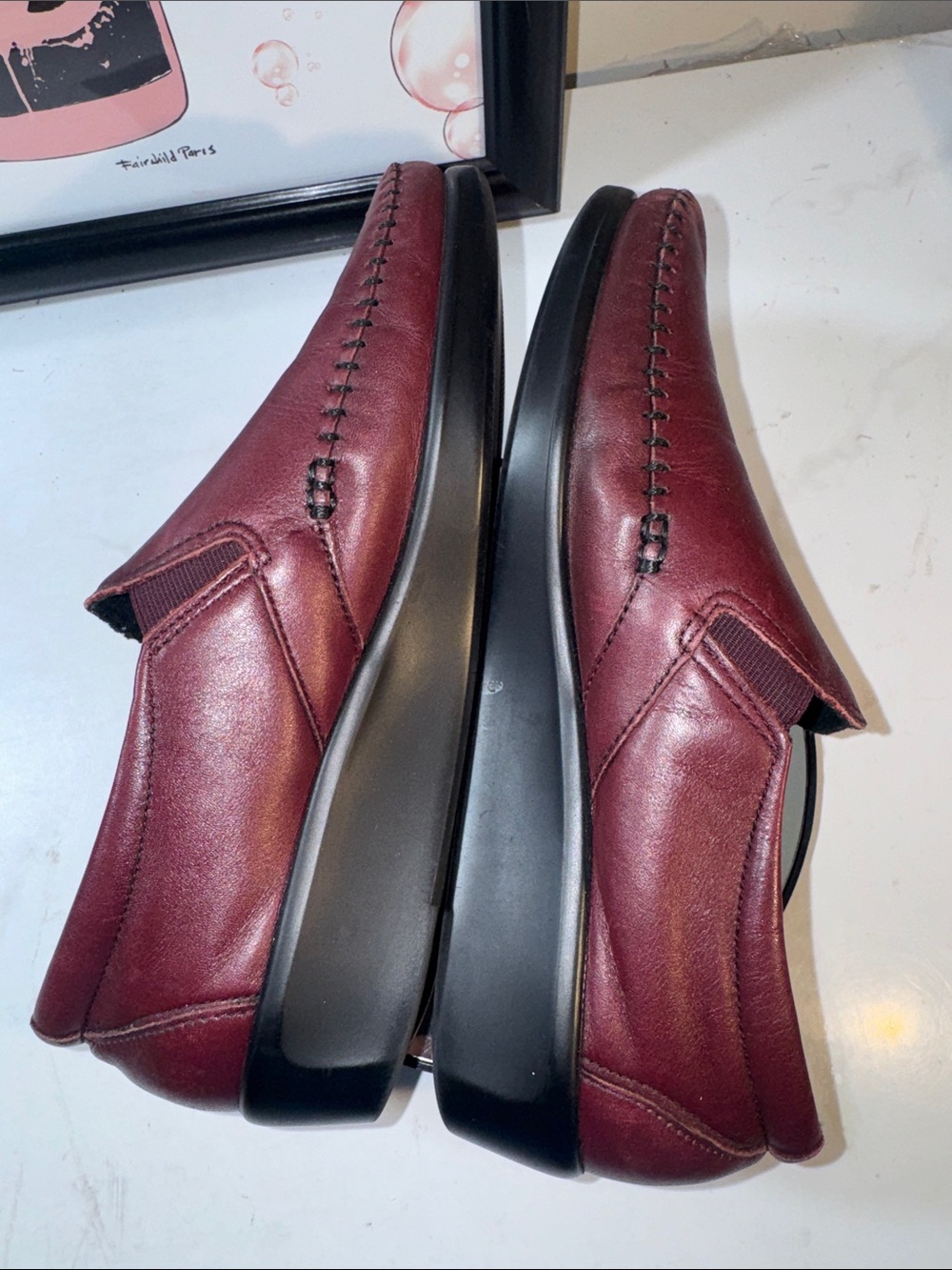 SAS Women's Dream Comfort Slip-On Loafers in Burgundy - Size 8.5M - Picture 9 of 11